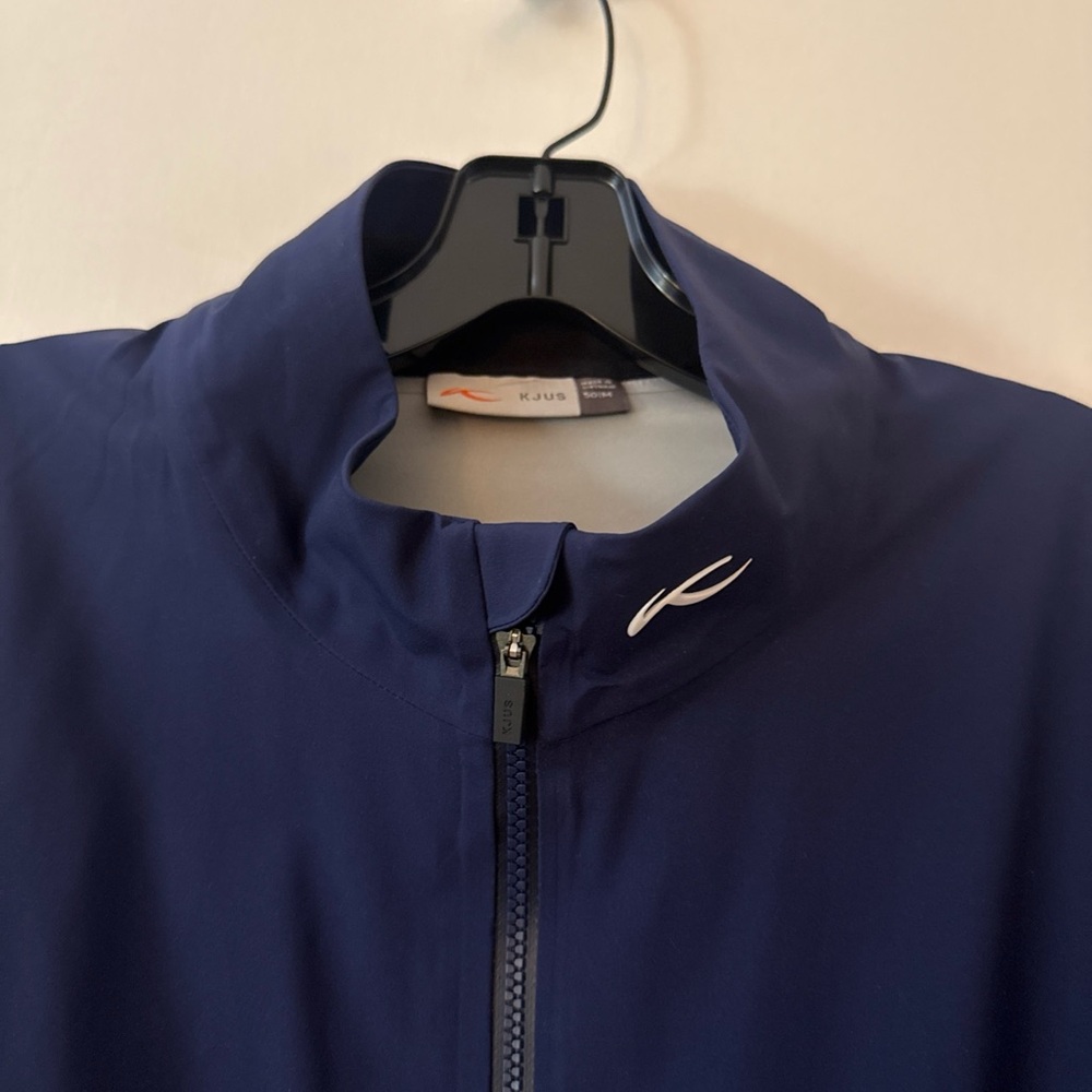 Kjus windbreaker jacket light sportswear size 50 Medium Navy Blue - Picture 3 of 10